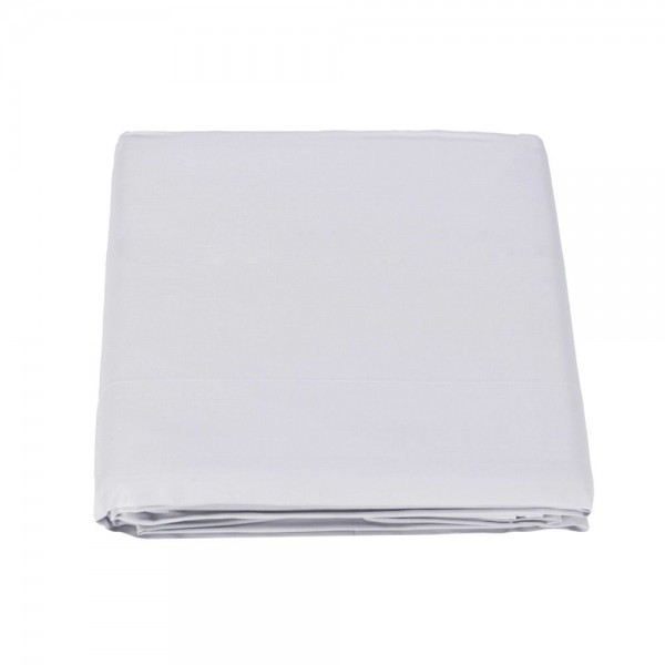 Drap sur lit double Fazzini Trecento couleur Soie Blanche