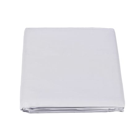 Drap sur lit double Fazzini Trecento couleur Soie Blanche