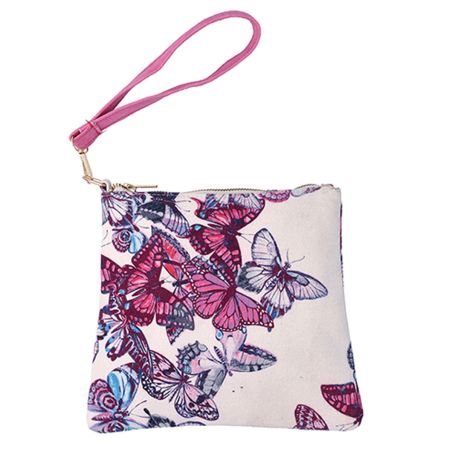 Pochette a mano Maryplaid Farfalle colore Rosa