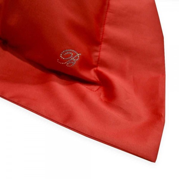 Completo lenzuola Matrimoniale Blumarine Lory in raso di cotone colore Terra Rossa
