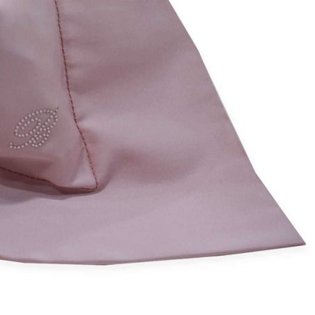 Completo lenzuola Matrimoniale Blumarine Lory in raso di cotone colore Erica
