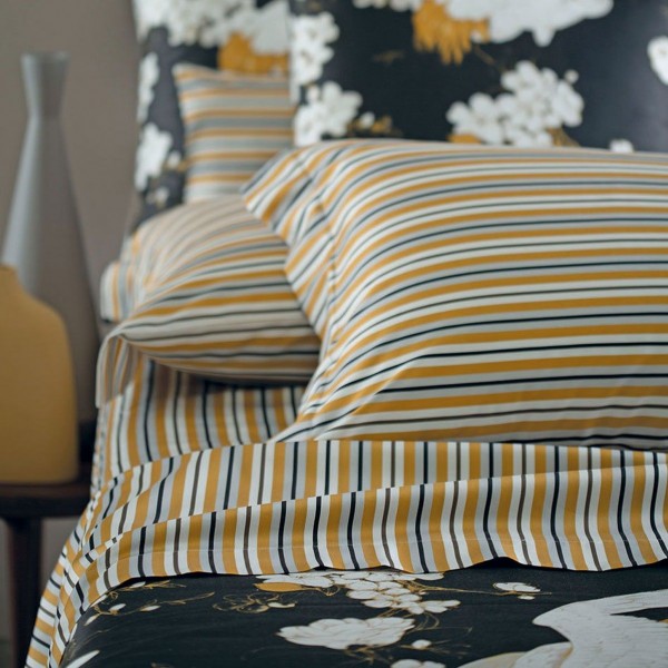 Komplettes Doppelbett-Bettlaken-Set von Dondi Kyoto in der Farbe Gold