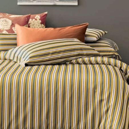 Komplettes Doppelbett-Bettlaken-Set von Dondi Kyoto in der Farbe Gold