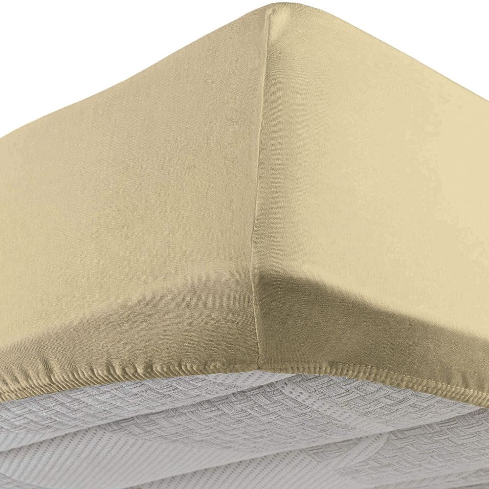 Lenzuolo sotto con angoli elastici Matrimoniale Large Vivacolor DaunenStep  Beige