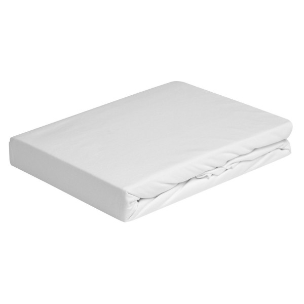 Spannbettlaken mit elastischen Ecken für großes Doppelbett Vivacolor von DaunenStep in Weiß