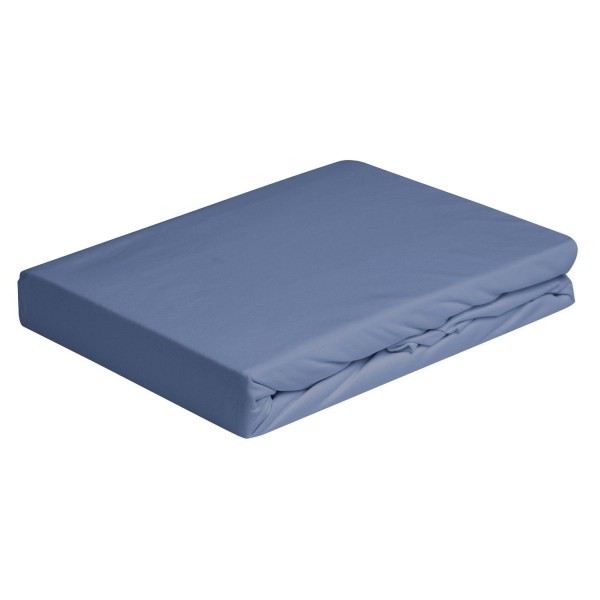 Lenzuolo sotto con angoli elastici letto Singolo Vivacolor DaunenStep Blu