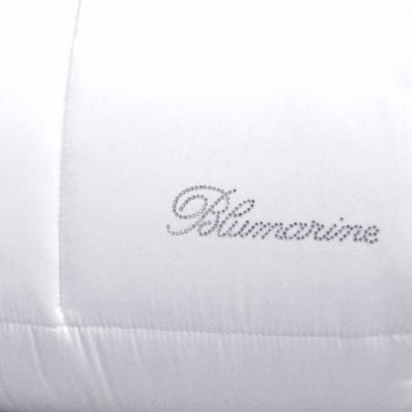 Courtepointe Satin lit double Blumarine Lory couleur blanche