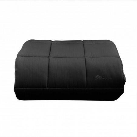 Winter Steppdecke für Doppelbett Blumarine Lory aus Satin schwarze Farbe