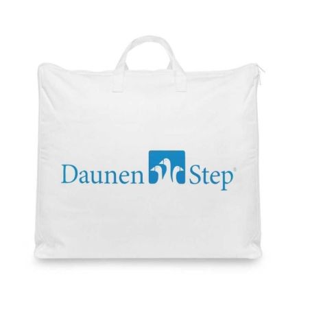 Decke aus Daunen in Bicolor für Französisches Bett von DaunenStep Cappuccino - MITTELSAISON