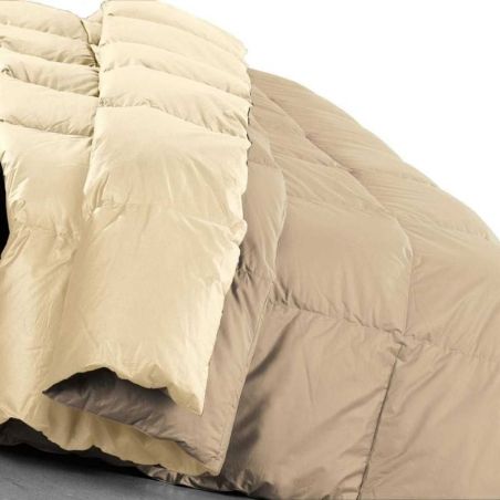 Daunensteppdecke Tagesdecke Zweifarbig DaunenStep 100% Daune Einzelbett in Übergröße - CLASSIC WINTER