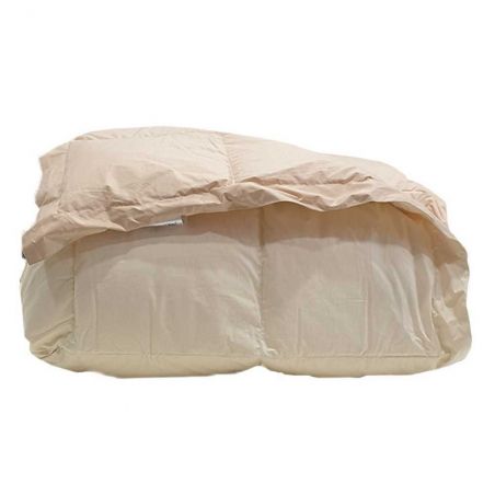 Daunensteppdecke Tagesdecke Zweifarbig DaunenStep 100% Daune Doppelbett - CLASSIC WINTER