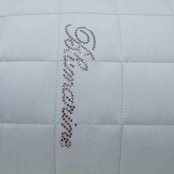 Bettdecke aus Baumwollsatin, Doppelbett, Blumarine Lory, Farbe Kristall