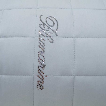Bettdecke aus Baumwollsatin, Doppelbett, Blumarine Lory, Farbe Kristall