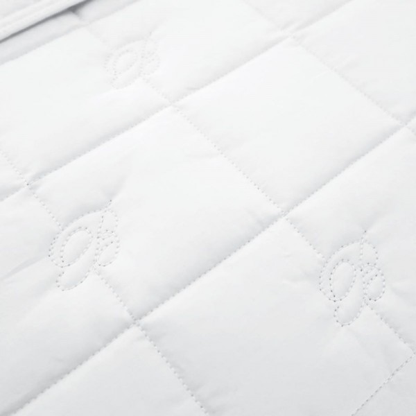 Sommer-Bettdecke für Doppelbett von Blumarine, Blau Valentina, aus weißem Perkal