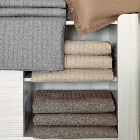 Trapuntino leggero letto Matrimoniale Borbonese Minimal colore Cuoio