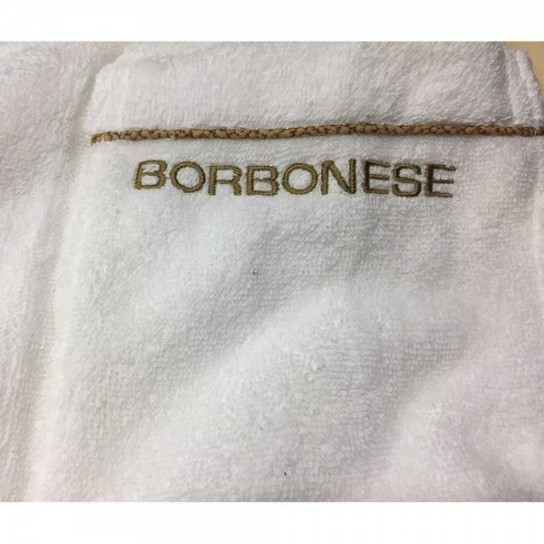 Accappatoio Unisex Borbonese Fine Op Taglia M Colore Avorio