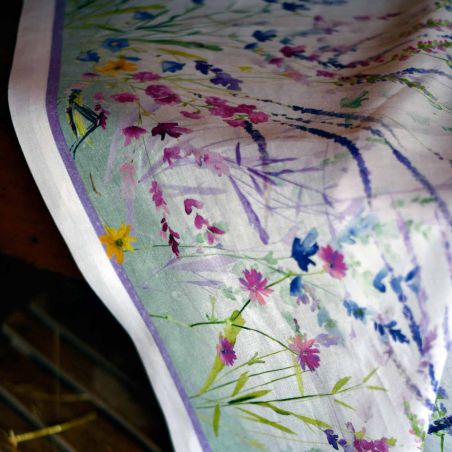 Weiße Ecktischdecke cm.170X360