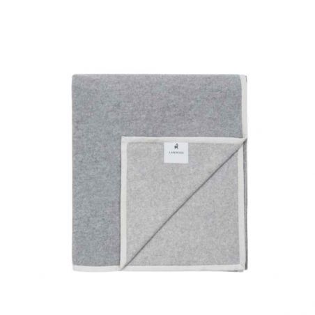 Coperta in lana letto matrimoniale Lanerossi Cortina colore Grigio