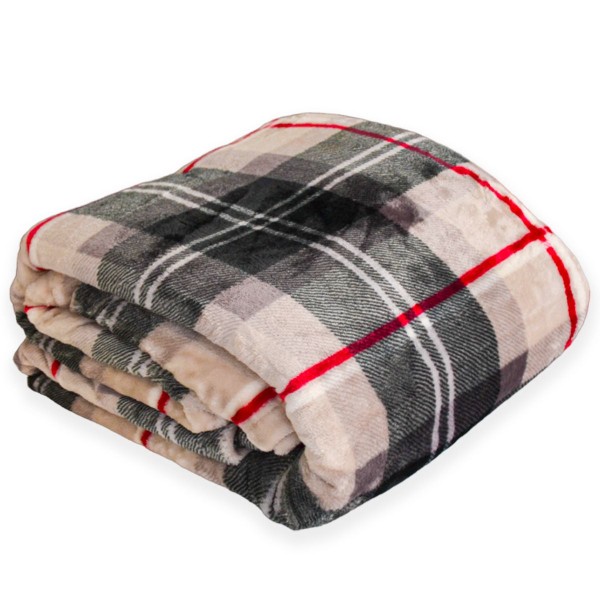 Plaid Effetto Cashmere 130x170 Cavalieri Scottish colore Naturale
