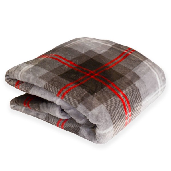 Plaid Effetto Cashmere cm 130x170 Cavalieri Scottish colore Grigio