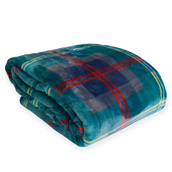 Plaid Effetto Cashmere cm 130x170 Cavalieri Scottish colore Verde