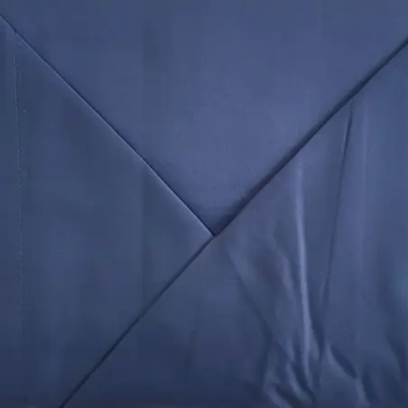 Completo copripiumino in raso letto Matrimoniale Cavalieri Byron Lux colore Blu