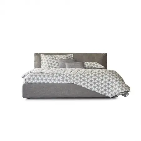 Completo Copripiumino letto Matrimoniale Fazzini Torre Branca colore Grigio ambientata