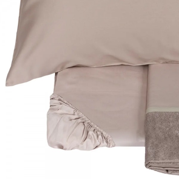 Completo lenzuola piazza e mezza flanella Fazzini Galuchat rosa boho