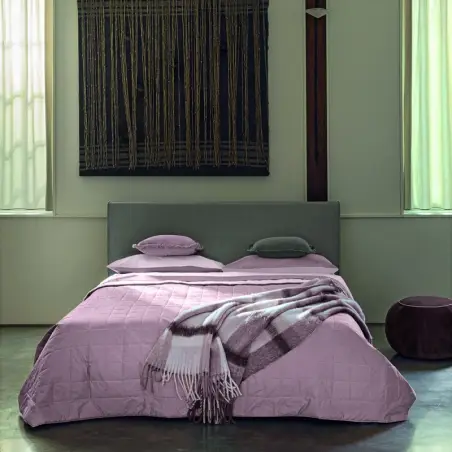 Trapunta Invernale letto Piazza e Mezza Fazzini Dialogo colore Cipria + Rosa