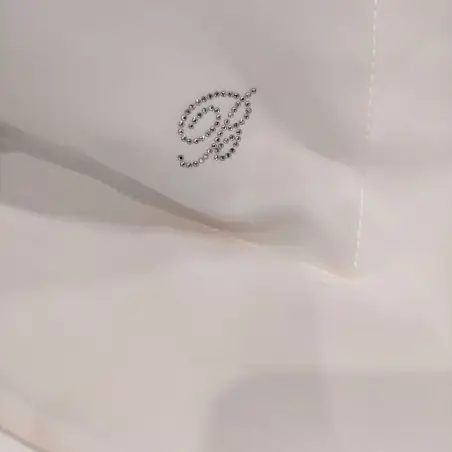 Completo lenzuola in raso letto matrimoniale Blumarine Seta colore bianco