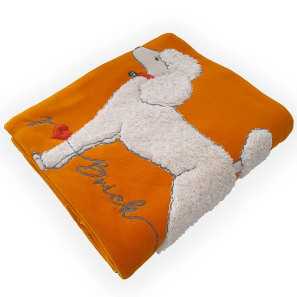 Coperta plaid 160x180 Maryplaid articolo 6M33115 colore Ocra