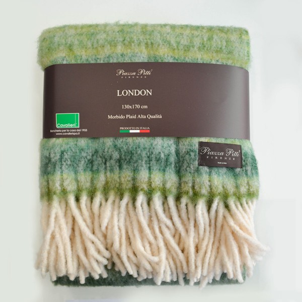 Plaid 130x170 Cavalieri London colore Verde