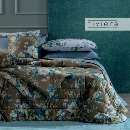 Trapunta in velluto letto Matrimoniale Carillo Riviera Berenice colore Viola Nirvana