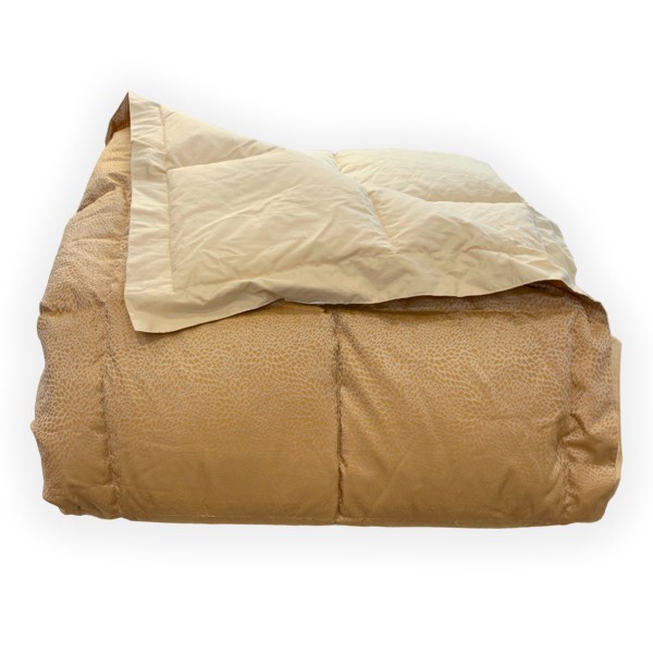 Trapunta in piuma letto matrimoniale DaunenStep Bellapiuma Classic Winter colore cammello/beige