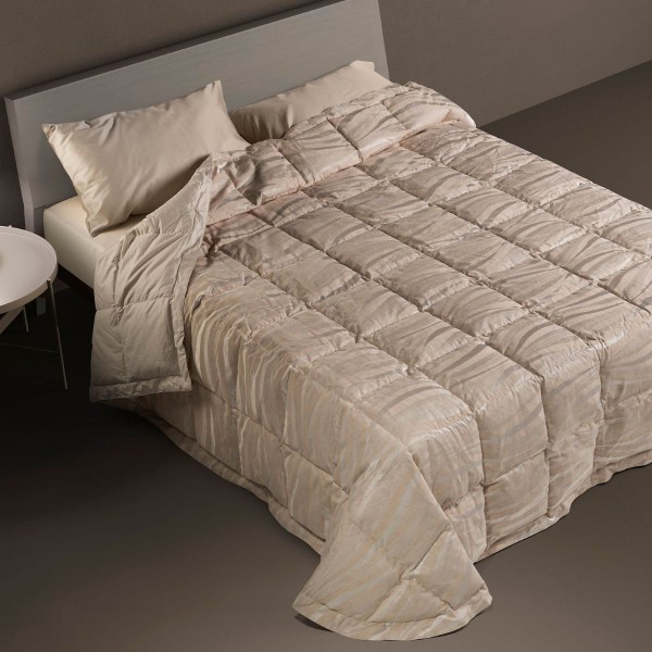 Couette en plumes pour lit double DaunenStep Bellapiuma Classic Winter couleur beige