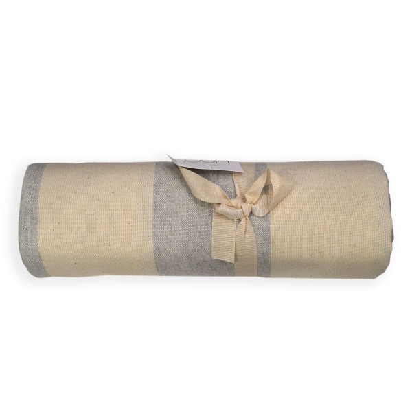 Telo arredo copritutto letto Matrimoniale 260x280 UNO Alghero colore Grigio Chiaro