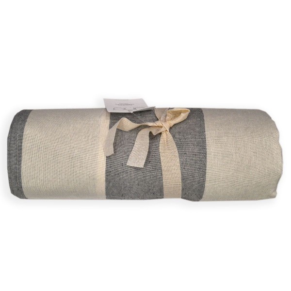 Telo arredo copritutto letto Matrimoniale 260x280 UNO Alghero colore Grigio Scuro