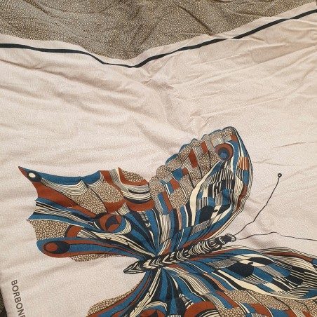 Plaid imbottito 140x180 cm Borbonese Iconico Papillon colore Marrone