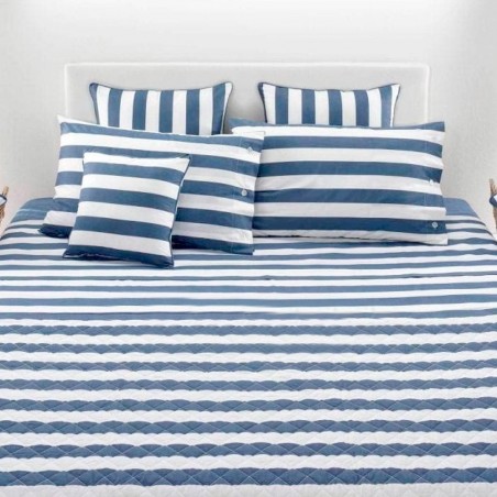 Couvre-lit pour lit double Cavalieri Piazza Pitti Florida 0805, couleur bleu