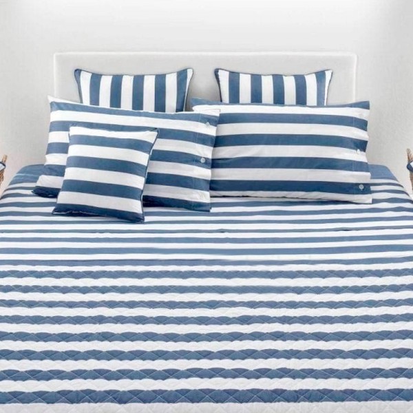 Couvre-lit pour lit simple Cavalieri Piazza Pitti Florida 0805, couleur bleu
