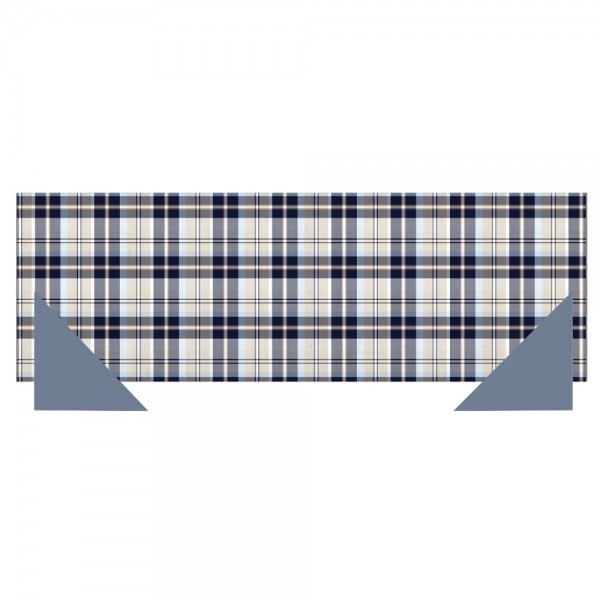 Chemin de table 50x150 cm avec 2 serviettes Cavalieri Madison couleur Bleu Marine