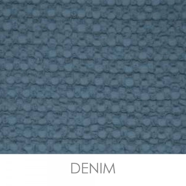 Plaid 130x170 cm mit Waffelmuster Cavalieri Lisbona in der Farbe Denim