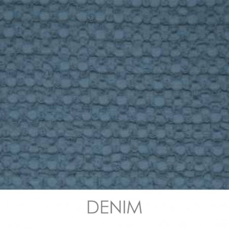 Plaid en nid d'abeille 130x170 cm Cavalieri Lisbona, couleur jean