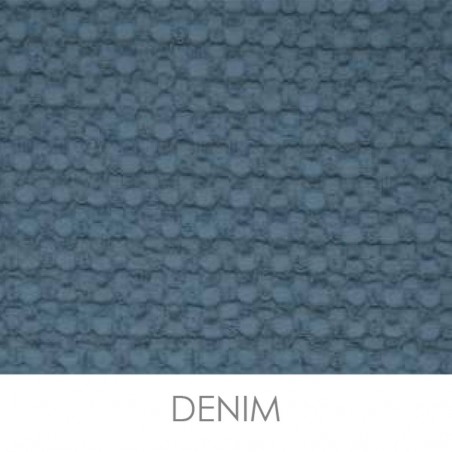 Plaid 130x170 cm mit Waffelmuster Cavalieri Lisbona in der Farbe Denim