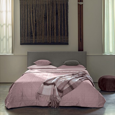 Couvre-lit matelassé Fazzini Dialogo en Rose + Poudre