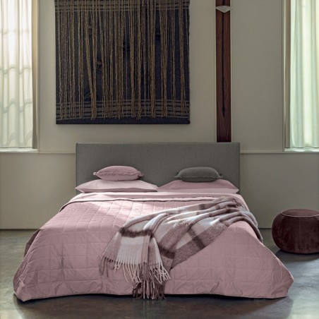 Steppdecke für Einzelbett Fazzini Dialogo in den Farben rosa + pulver