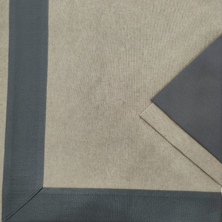 Nappe avec serviettes 140x220 cm Cavalieri Monaco couleur Gris pour 8 personnes