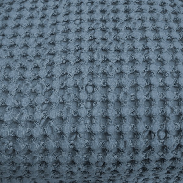Copriletto letto singolo a nido d'ape Cavalieri Lisbona colore denim