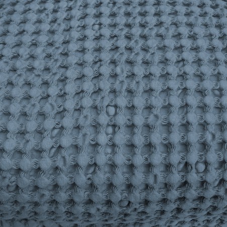 Copriletto letto singolo a nido d'ape Cavalieri Lisbona colore denim