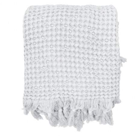 Plaid en nid d'abeille 130x170 cm Cavalieri Lisbona, couleur blanc